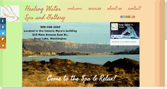 Desktop Screenshot of healingwaterspa.com